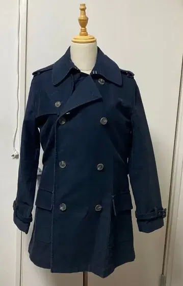 랄프 로렌 트렌치코트 두꺼운 원단 네이비 (6 L)