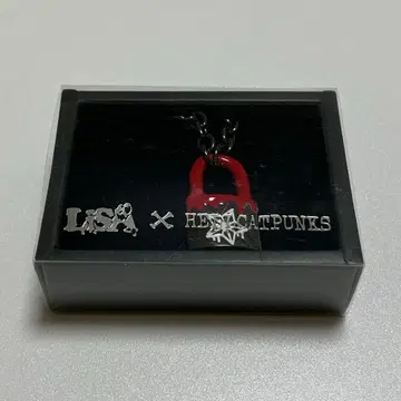 [ 미사용 ] LiSA x HELLCATPUNKS 자물쇠 목걸이