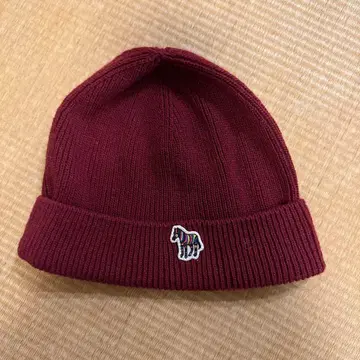 Paul Smith 버건디 니트 모자