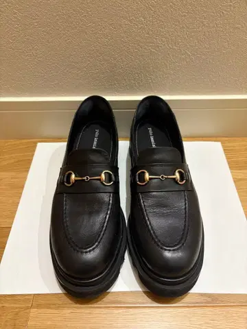 유코이마니시 yuko imanishi 통굽 비트 로퍼 블랙