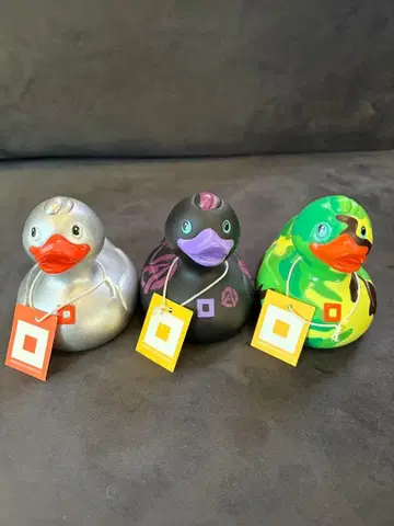오리형 피규어 3개 세트