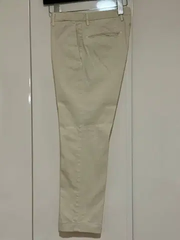 INCOTEX 코튼 슬랙스 아이보리 슬림핏 사이즈 44