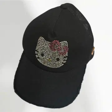 초레어 키티 모자 캡 블랙 반짝반짝 Rady