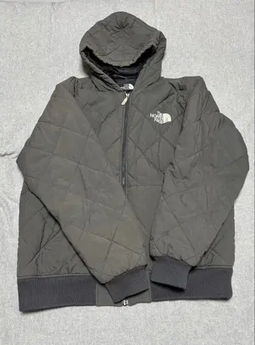 THE NORTH FACE XL 다크 그레이 퀼팅 자켓