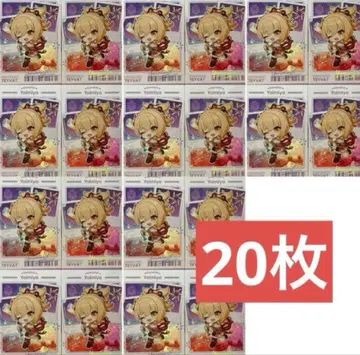 원신 팝업 테쿠테쿠 모험 시리즈 미니 포토 카드 요이미야 20장