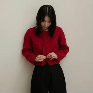 OHOTORO 레드 가디건