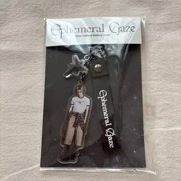 태민 아크릴 러버 스트랩 키링