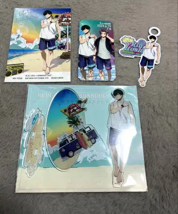 블루 록 문구 카페 굿즈 (아크릴 스탠드, 엽서 등)