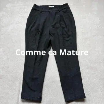Comme ca Mature 테이퍼드 팬츠 (차콜 그레이)