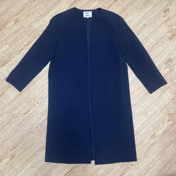 23구 네이비 얇은 소재 롱 코트 36 사이즈
