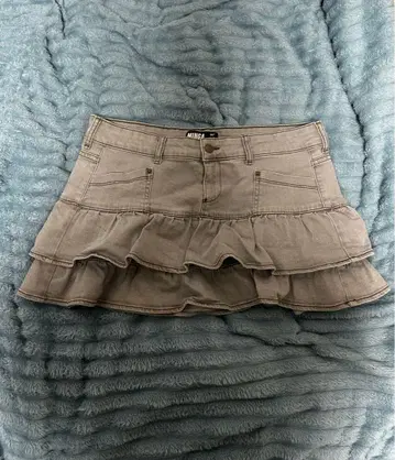 Minga London 프릴 데님 미니 스커트 y2k opium