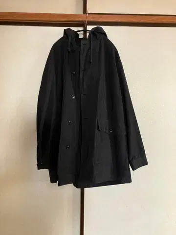 confect 코튼 실크 필드 후드티.