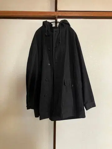 confect 코튼 실크 필드 후드티.