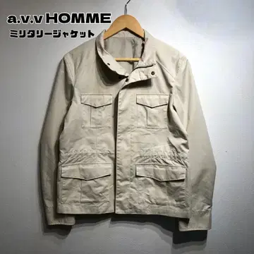 a.v.v HOMME 밀리터리 자켓 베이지