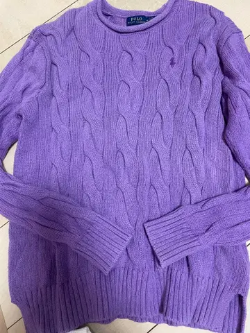 랄프 로렌 케이블 니트 스웨터