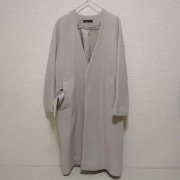라이트 그레이 롱 코트
