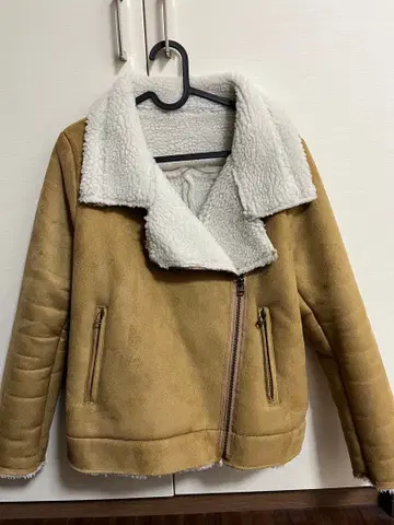 dazzlin 무스탕 라이더 자켓