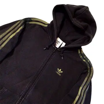 adidas 카모플라쥬 집업 후드 맨투맨 블랙 카키 L