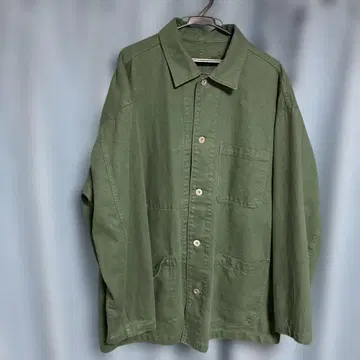 나무 열매에서 만든 카포크 혼방 커버올 신사 XL 다크 그린 무인양품