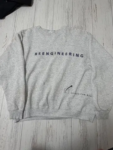 90s 리 그레이 맨투맨 REENGINEERING