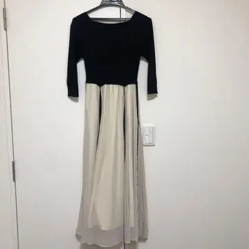 미사용 마이 스트라다 블랙 니트 원피스 7부 소매