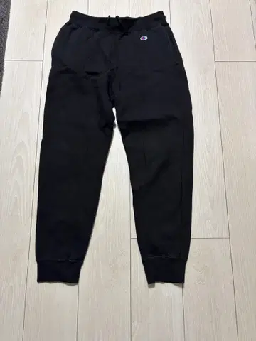 Champion 블랙 조거 팬츠 M