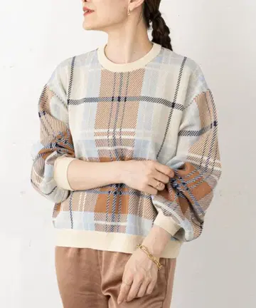 [ 킨록 앤더슨 ] 체크 무늬 니트