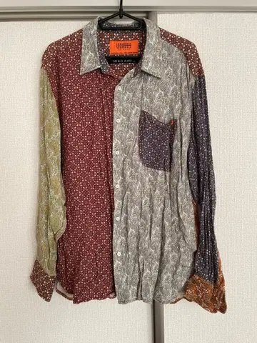 UNIVERSAL OVERALL 멀티 컬러 패턴 긴팔 셔츠