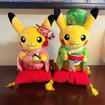 [ 교토 한정판 ] 다회 놀이 피카츄 봉제 인형 세트
