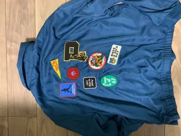 아메카지 패치 부착 블루종 L 사이즈