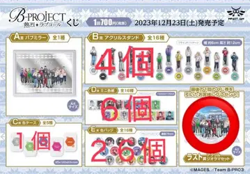 B-PROJECT ~열렬*러브콜~ 제일복권 라스트 원 기타