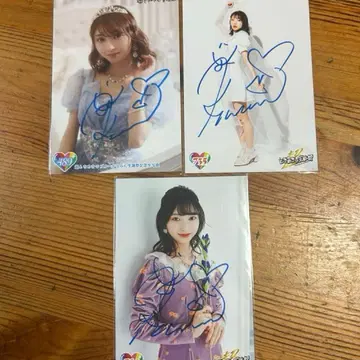 초 도키메키 선전부 츠지노 카나미 사인 포함 브로마이드 세트