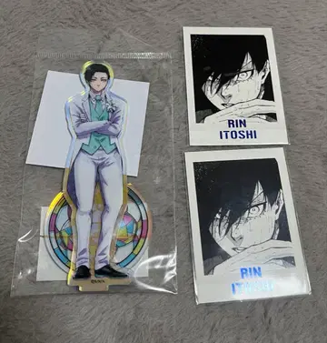 블루 록 전시회 이토시 린 아크릴 스탠드 카드