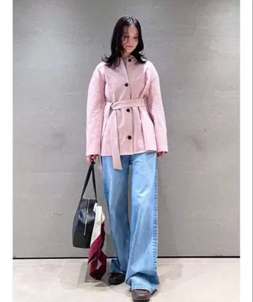 Mila owen 하이웨스트 와이드 데님 팬츠