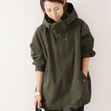 FRAMeWORK C/PE 후드 미들 블루종