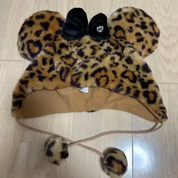 디즈니 미니 팬캡 레오파드 무늬 레오파드 무늬 팬캡