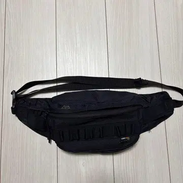 블랙 CORDURA 바디백 웨스트 파우치