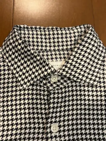 투모로우랜드 TOMRROWLAND 하운드투스 패턴 셔츠