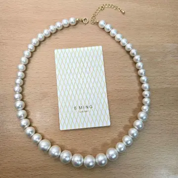 B:MINGby BEAMS/ 코튼 펄 목걸이