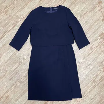 23구 네이비 긴팔 원피스 M