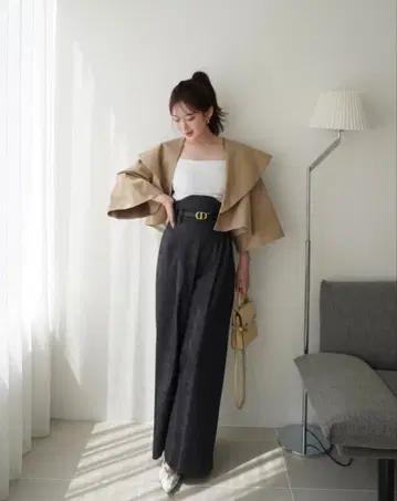 택 포함 새상품 HYEON 덕 팬츠/데님