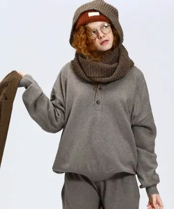 js luxe 미사용 새상품 C/Ca 텐지쿠 헨리 풀오버