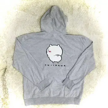 치이카와 CHIIKAWA 후드 부착 스웨트 셔츠 그레이 4L