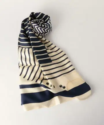 피에르 루이 마시아 실크 대형 스톨 아이보리