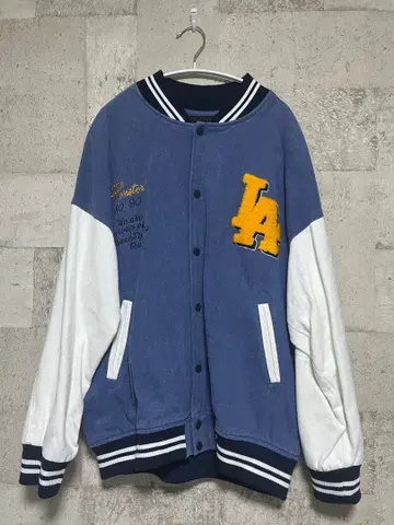 OrderlinessS 바시티 자켓 XL 파랑/화이트