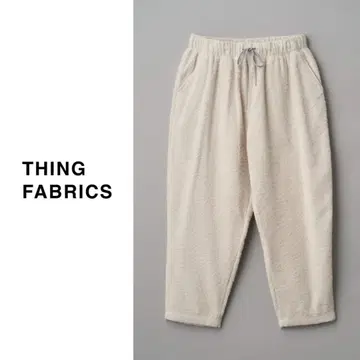 [ 미사용 새상품 ] THING FABRICS | 셔링 기모 앵클 팬츠