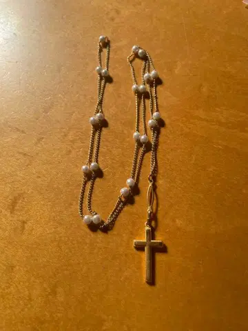 골드 십자가 펜던트 목걸이