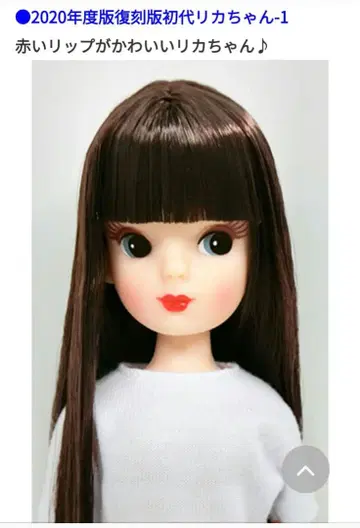 초대 리카짱 2020년 복각판 짙은 브라운 앞머리 있음 스트레이트 441