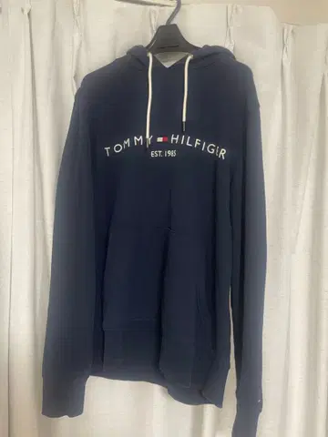 TOMMY HILFIGER 네이비 후드티 L