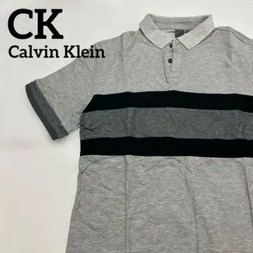 Calvin Klein 피케 셔츠 T셔츠 실버 라인 온워드